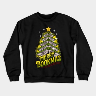 Merry Bookmas. Ugly Christmas Tree. Crewneck Sweatshirt